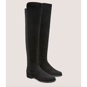 Stuart Weitzman 50/50 Boot Black Suede Size 6